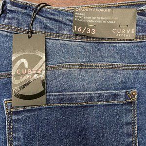 Curve Appel Off-duty Straight Jeans
